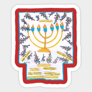 Shabbat Shalom Sticker